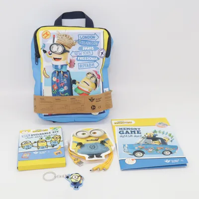 Sac à dos (Minions - ryggsäck med tillbehör, nyckelring, USB-kabel, memory spel) de Illumination