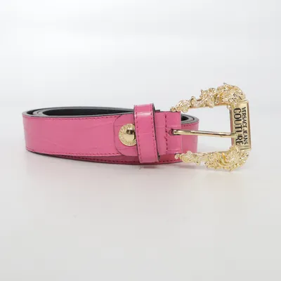 Ceinture (Rose) de Versace Jeans Couture Polyuréthane, Cuir