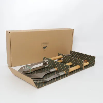 Barbeque cutlery (Brown, Silver) from Orrefors Hunting