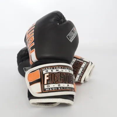 Boksehandsker (Sort, Hvid, Orange) fra Fighter
