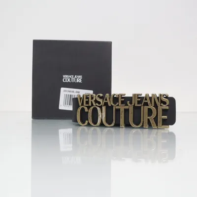 Bälte (Svart) från Versace Jeans Couture Skinn