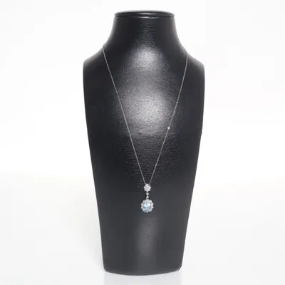 Necklace (Silver, Blue) from Handmade with Love Silver, Unknown metal