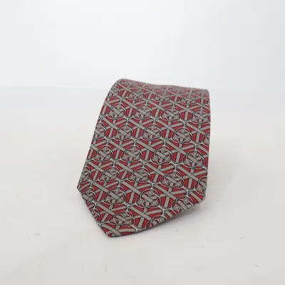 Cravate (Rouge, Gris, Noir) de Hermès Soie