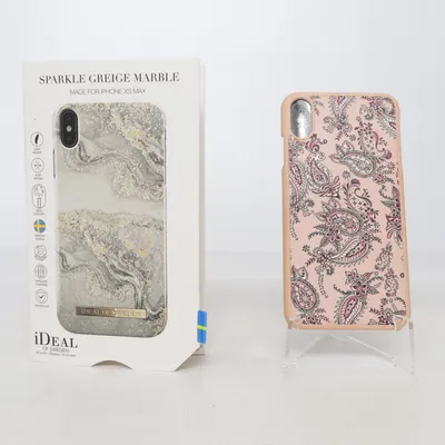 Telefoonhoesje (Sparkle Greige Marble) van iDeal of Sweden