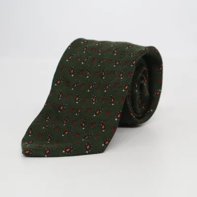 Slips (Grøn, Flerfarvet) fra Ermenegildo Zegna Silke, Uld