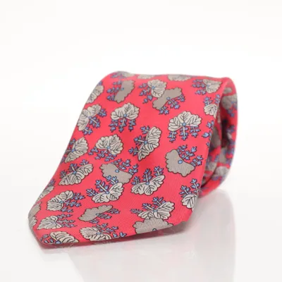 Tie (Pink, Multicolored) from Hermès Silk