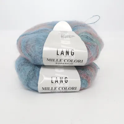 Garn (MILLE COLORI SUPERKID) från Lang Yarns Mohair, Polyamid, Ull