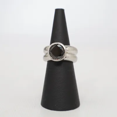 Bague (Noir, Argent) de Ti Sento Argent
