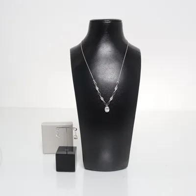 Smyckesset (Silverfärgad, Transparent) Silver