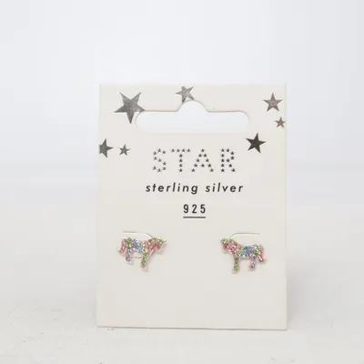 Boucles d'oreilles (Argent, Multicolore) de Star Argent