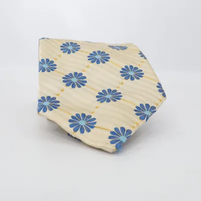 Stropdas (Beige, Blauw) van Kenzo Homme Polyester, Zijde