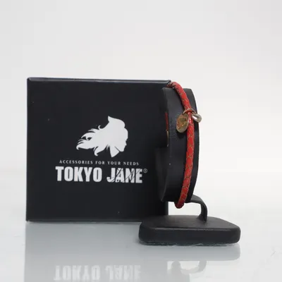 Armband (Rood) van Tokyo Jane Onbekend materiaal, Verguld, Leer