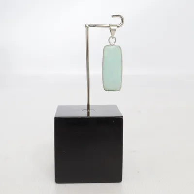 Pendant (Green, Silver) from Edelstein Silver