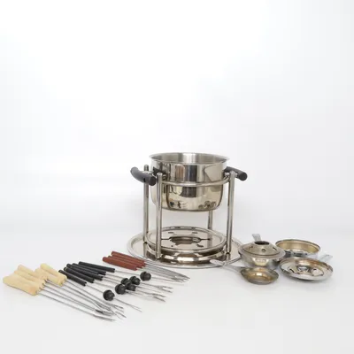 Fondue set (Silver, Black) from WMF