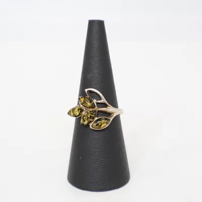Ring (Silverfärgad, Grön) Silver
