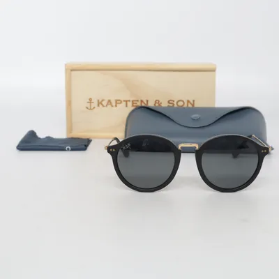 Zonnebril (Zwart, Goud) van Kapten & Son