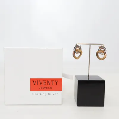 Boucles d'oreilles (Marron) de Viventy Argent