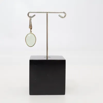 Oorbel (Groen) Zilver