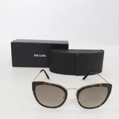 Sunglasses (Brown, Gold) from Prada