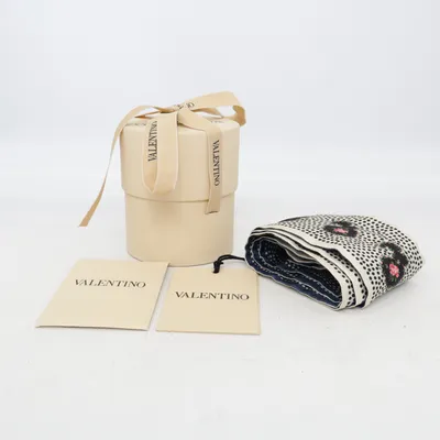 Kravat (Blauw, Wit, Meerkleurig) van Valentino Zijde
