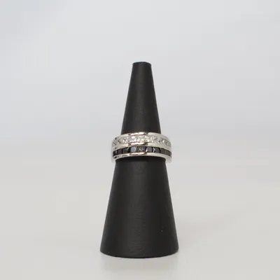 Ring (Sølv, Sort, Hvid) fra s.Oliver Sølv