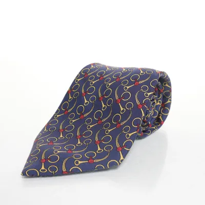 Stropdas (Blauw, Meerkleurig) van Hermès Zijde