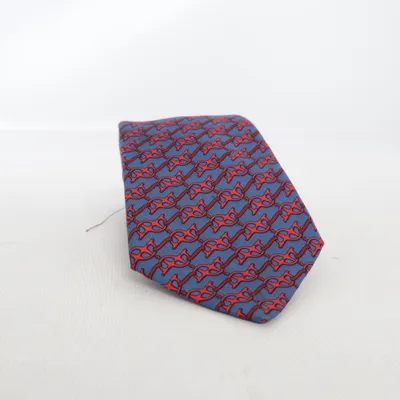 Tie (Blue, Red) from Hermès Silk