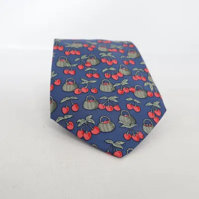 Tie (Blue, Multicolored) from Hermès Silk