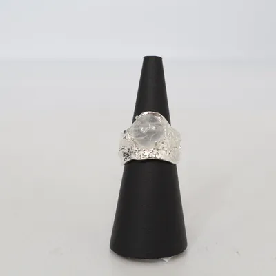 Ring (Silverfärgad, Vit) Silver