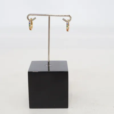 Earrings (Gold, Multicolored) from SASB Silver