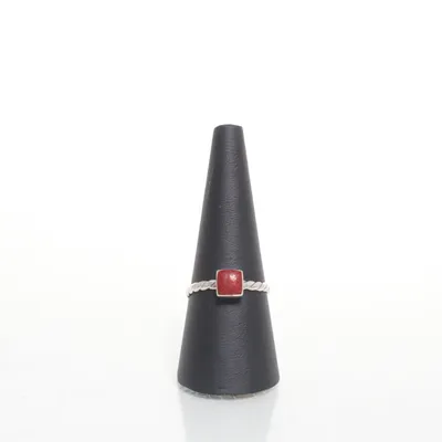 Ring (Silver, Red) Silver