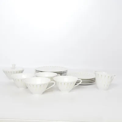 Servis (Vit, Grön, Gul) från Hutschenreuther