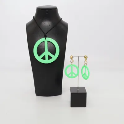 Parure de bijoux (Vert) Métal inconnu