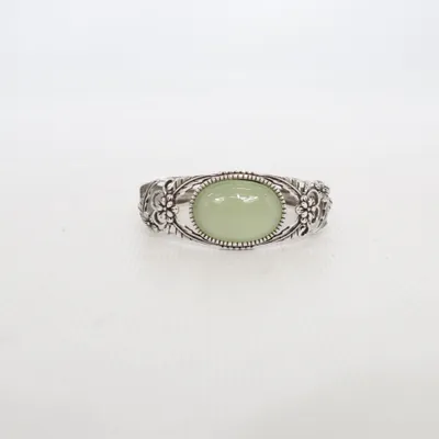 Armring (Natur Hetian Jade echt Silber neu) Silver