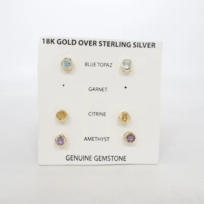 Oorbellen (Goud, Meerkleurig) Zilver