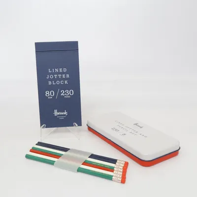 Carnet (Lined Jotter and Pencil Set) de Harrods