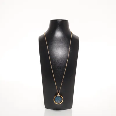 Halsband (Guldfärgad, Blå) Guld, Okänd metall