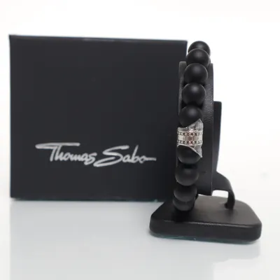 Armband (Svart) från Thomas Sabo Silver, Okänd metall