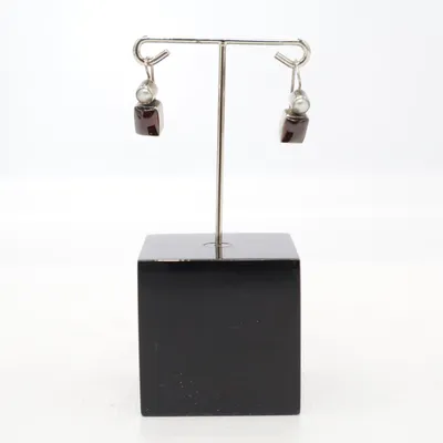 Örhängen (Silverfärgad, Röd) från Kumkum Silver