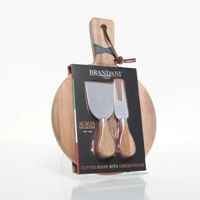Kaasplank (Bruin, Zilver) van Brandani
