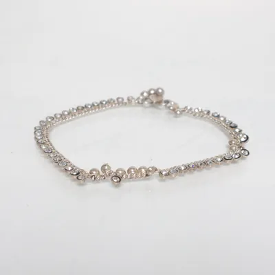 Fotlänk (Silverfärgad) Okänd metall