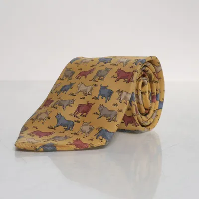 Tie (Yellow, Multicolored) from Loewe Silk