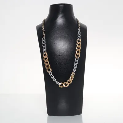 Necklace (Silver, Gold) Unknown metal