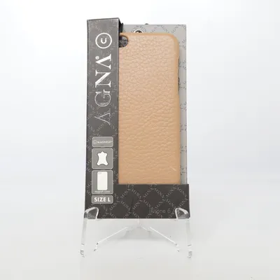Phone case (Beige) from Agna Leather
