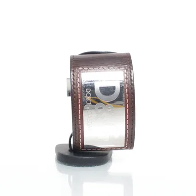Armbånd (Brun, Sølv) fra Dolce & Gabbana Læder, Ukendt metal