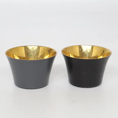 Lyslygte (Sort, Guld) fra Skultuna