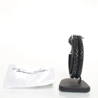 Armband (Zwart, Zilver) van Thomas Sabo Zilver, Onbekend materiaal