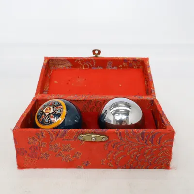 Boules chinoises (Qi Gong Kugeln (Yin Yang) - Klangkugeln - Meditationskugeln - für Handtherapie, Reha, Ergotherapie, Physiotherapie, Entspannung, feinmotorische Koordination, In-Hand-Manipulation)