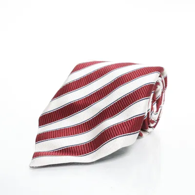 Tie (Red, White) from Ermenegildo Zegna Silk