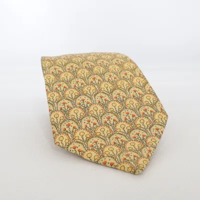 Krawatte (Beige, Mehrfarbig) von Hermès Seide